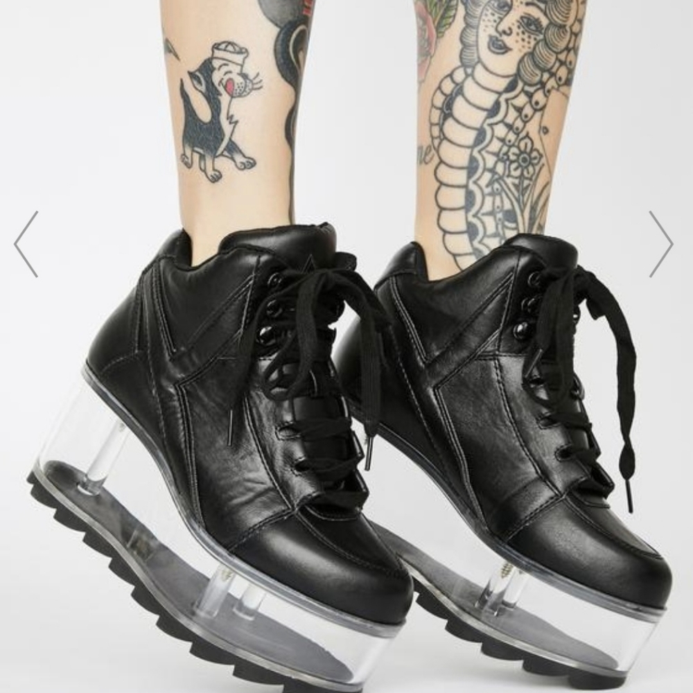Clear Platform sneakers